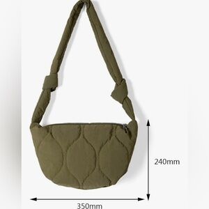 Olive Green Quilted Bag